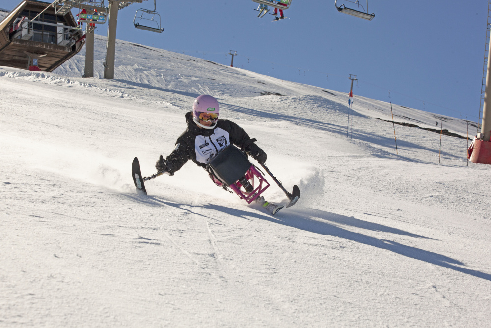 Audrey Pascual, campiona d’Europa d’esquí alpí adaptat