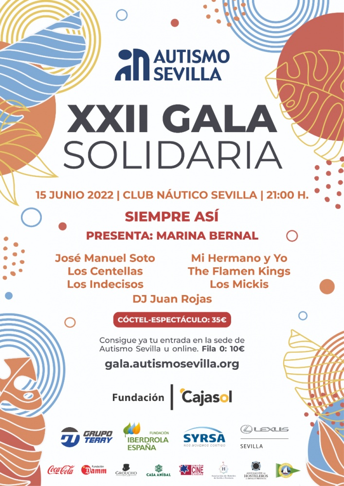 Autismo Sevilla organitza la 22ª edició de la Gala Solidària per l’Autisme