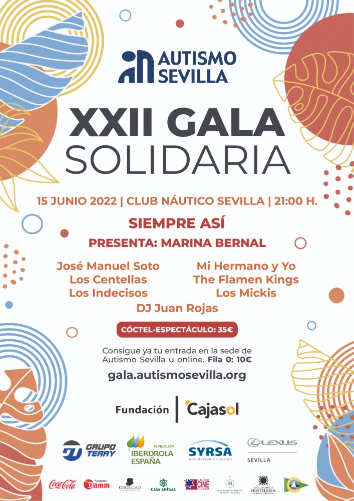 Autismo Sevilla organiza la 22ª edición de la Gala Solidaria por el Autismo